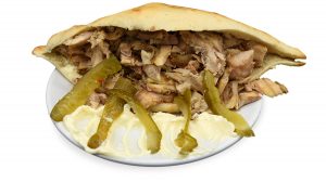 سندويش شاورما دجاج صمون حجري