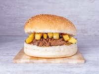 سندويش بركرمحشي كص لحم