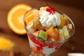 سلطة فخفخينة مكس فواكه بلايس كريم