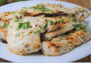 شرحات دجاج بالليمون