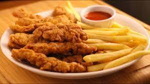 3 قطعة ستربس ( صمونة ، فنكر ، علبة بيبسي ، ثومية ، صلصة )